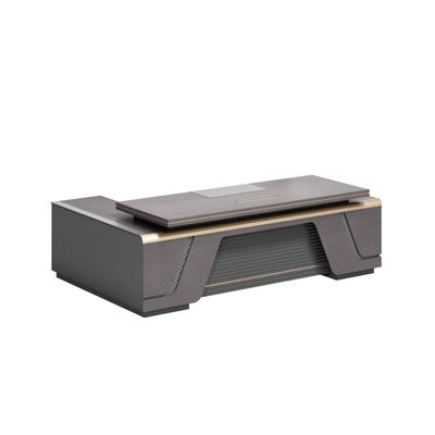 High-Quality Modern Technology Sense Executive Desk CEO Offic Table BMW Grey + White
